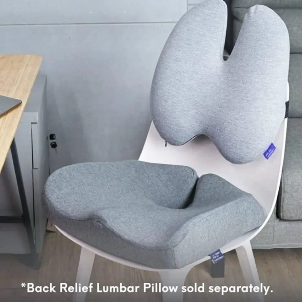 CUSHION LAB Seat Cushion for Long Sitting Hours on Office/Home Chair, Car, or Wh